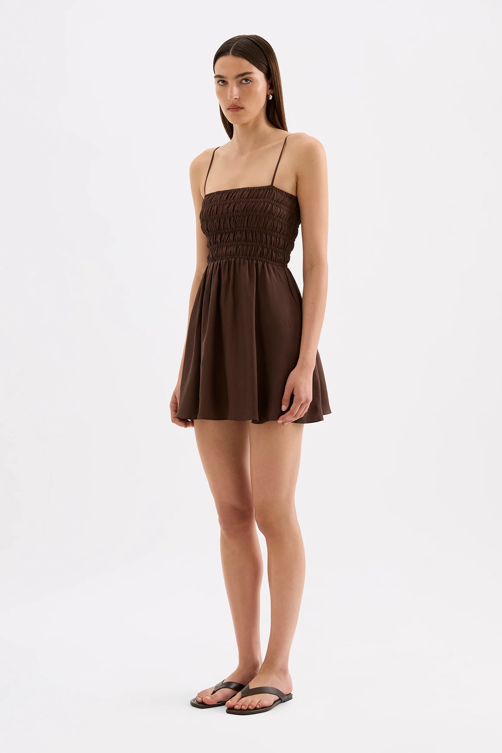 Nude Lucy - Jaslynn Mini Dress (Chocolate) Nude Lucy