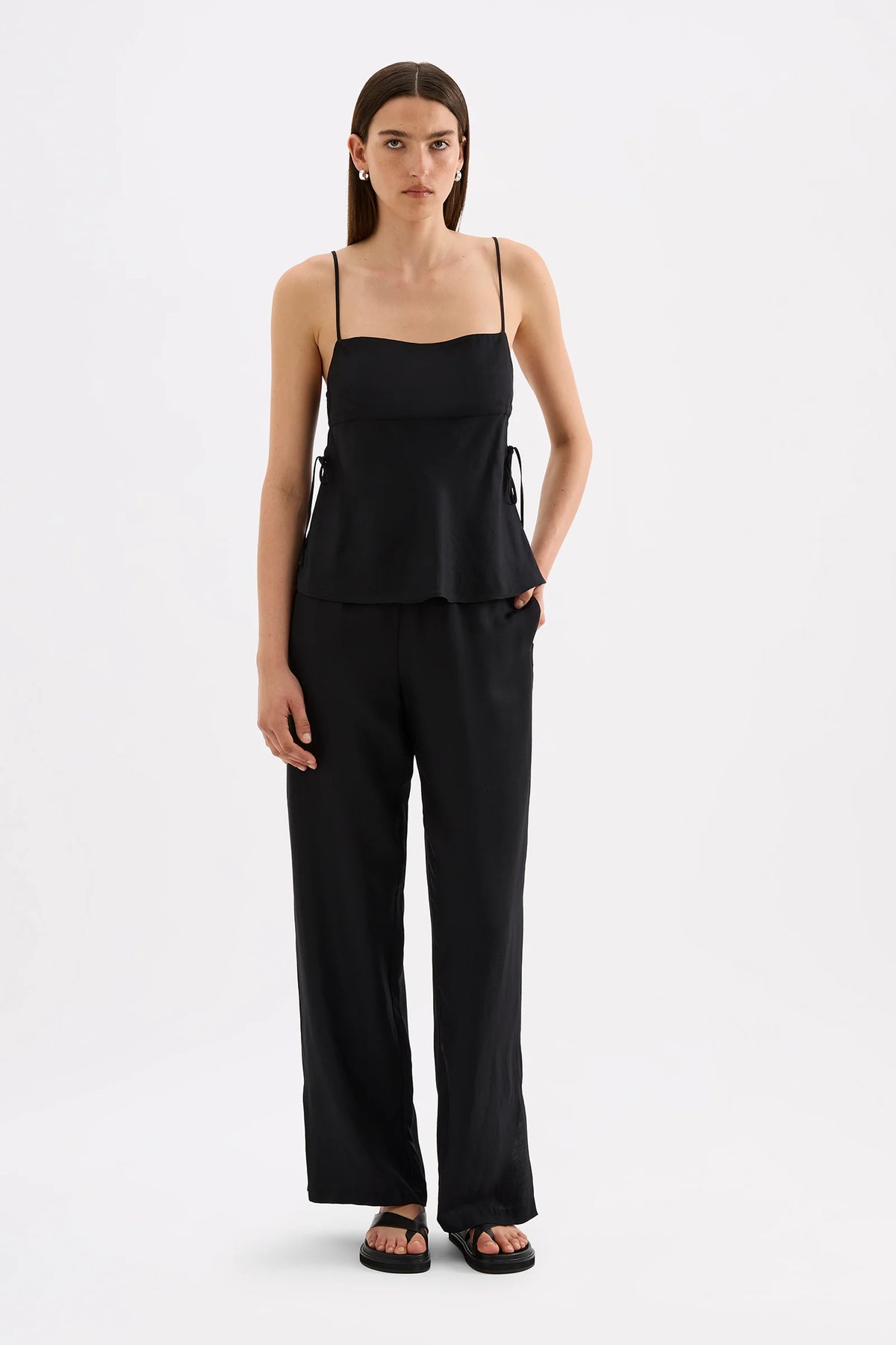 Nude Lucy - Jaslynn Tencel Pant (Black) Nude Lucy