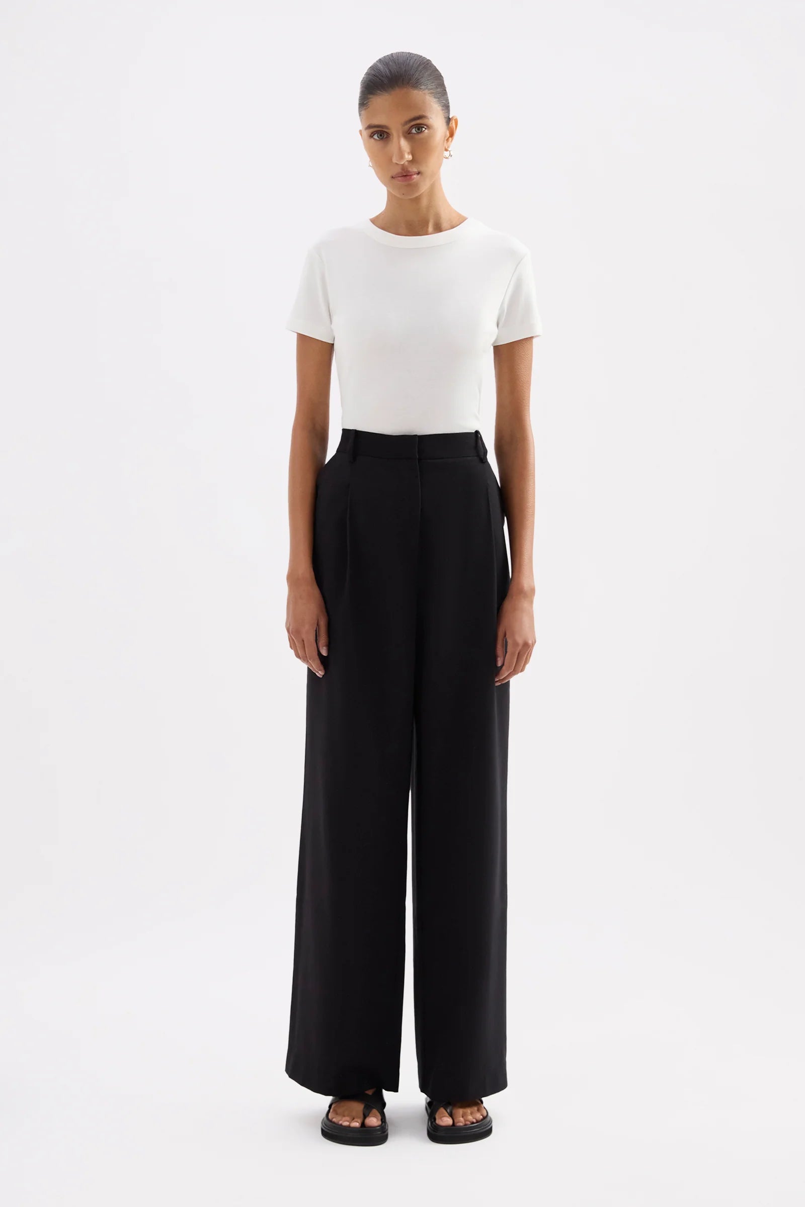 Nude Lucy - Everyday Tailored Pant (Black) Nude Lucy