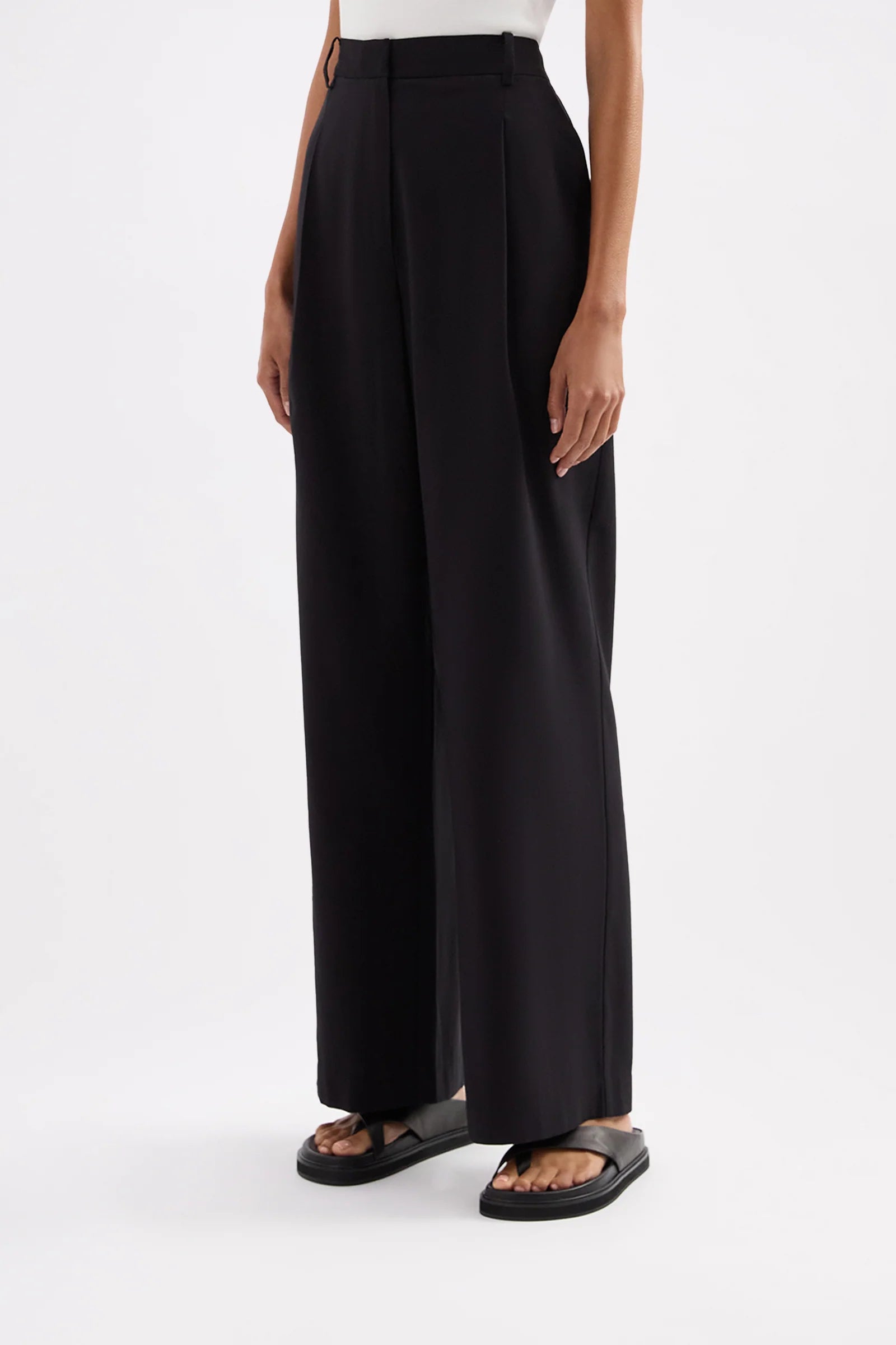 Nude Lucy - Everyday Tailored Pant (Black) Nude Lucy