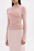 Nude Lucy - Aster LS Mesh Top (Blush) Nude Lucy