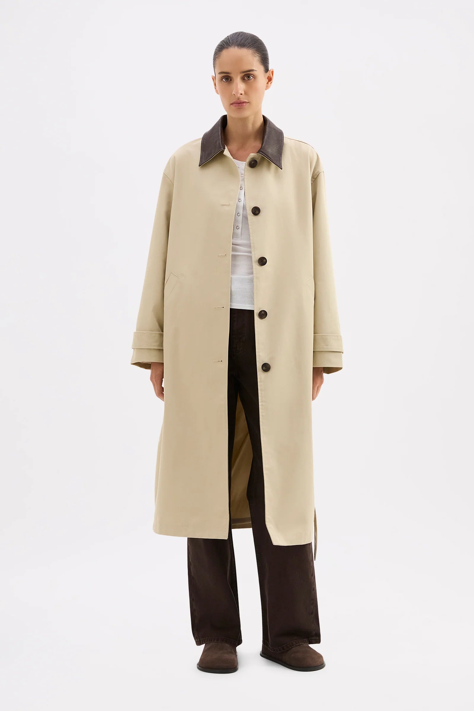 Nude Lucy - Vanita Car Coat (Fawn) Nude Lucy