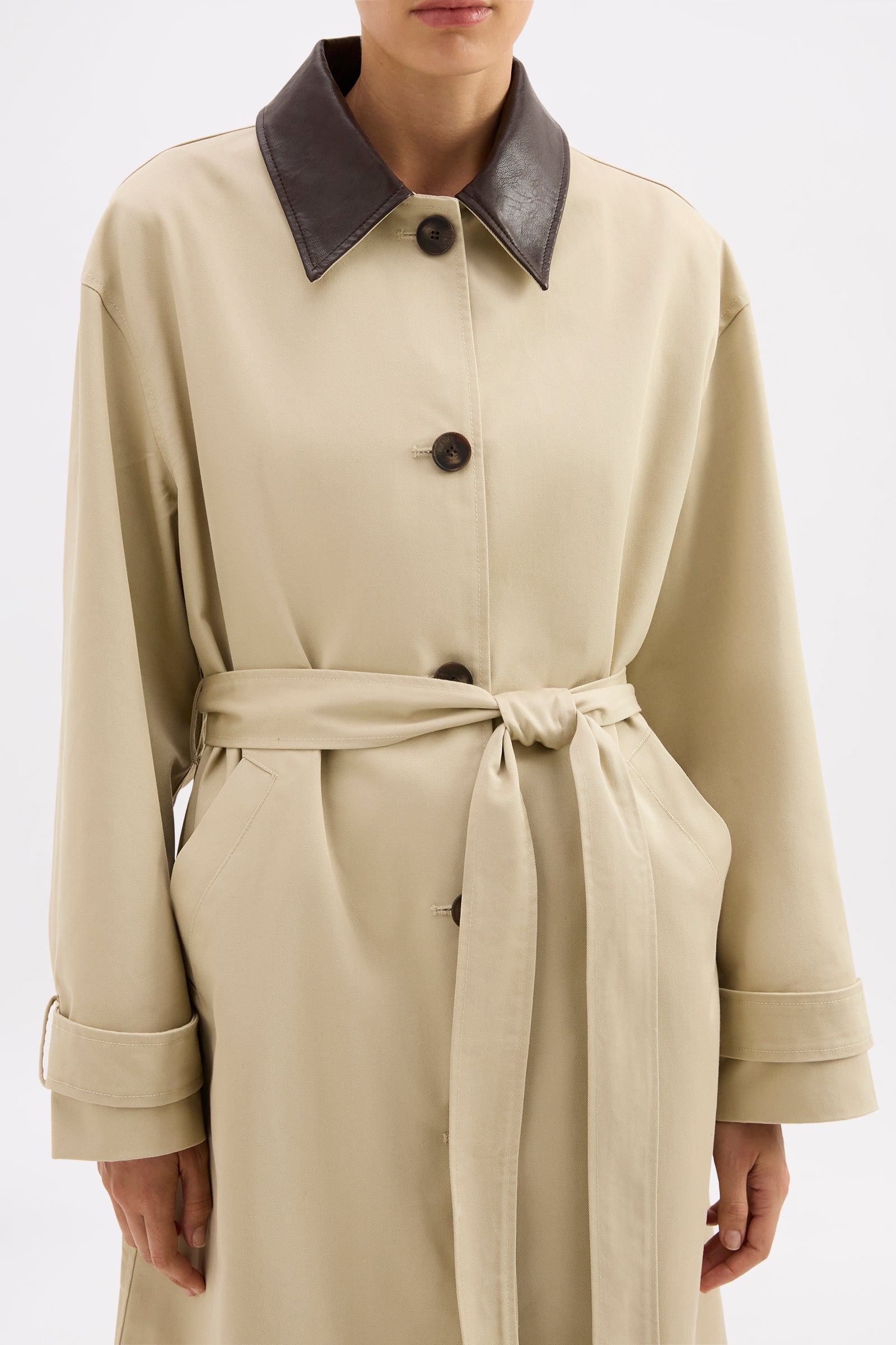 Nude Lucy - Vanita Car Coat (Fawn) Nude Lucy