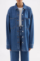 Nude Lucy - Organic Denim Oversized Shirt (Royal Blue) Nude Lucy