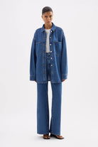 Nude Lucy - Organic Denim Oversized Shirt (Royal Blue) Nude Lucy