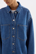 Nude Lucy - Organic Denim Oversized Shirt (Royal Blue) Nude Lucy