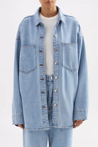 Nude Lucy - Organic Denim Oversized Shirt (Soft Blue) Nude Lucy