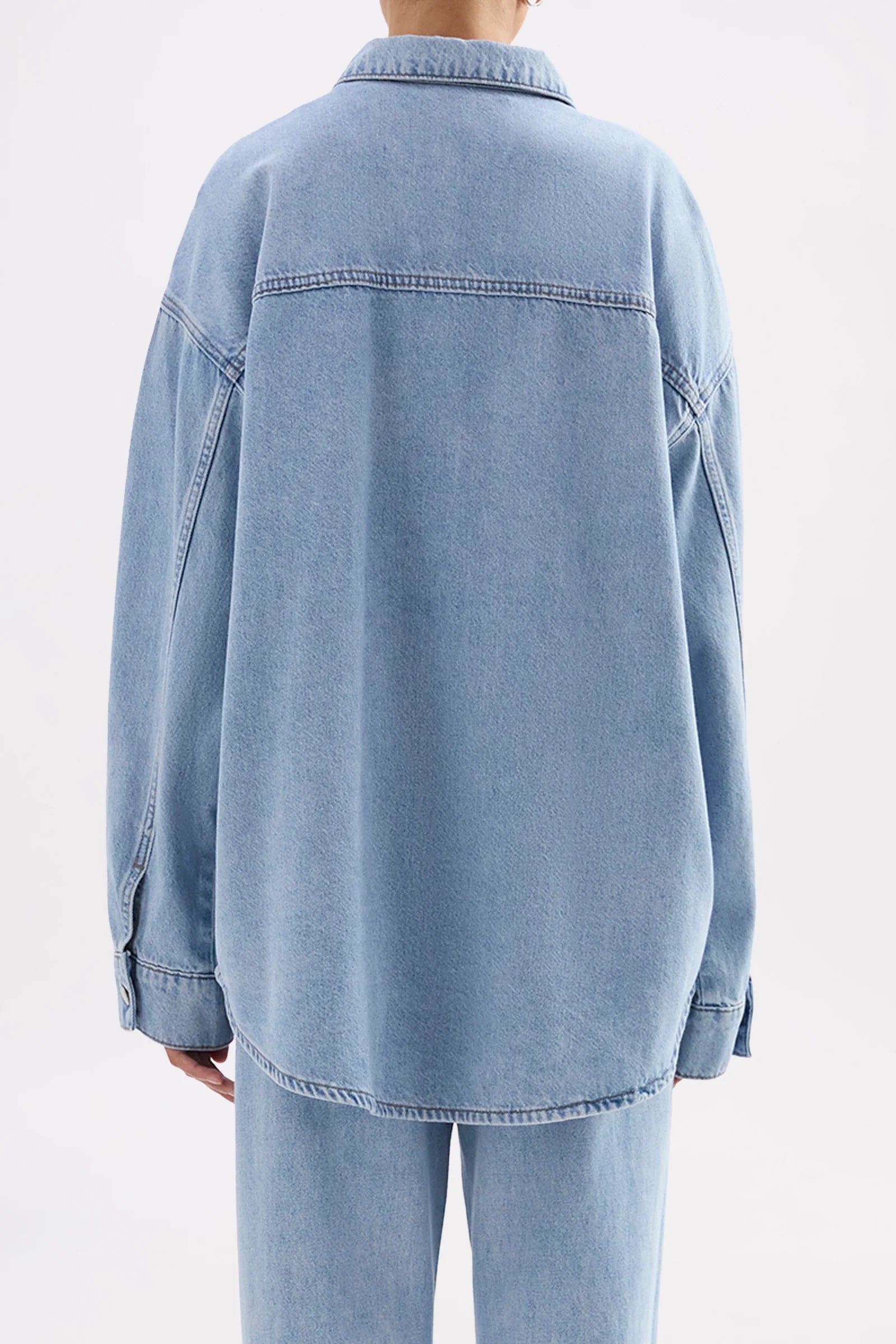 Nude Lucy - Organic Denim Oversized Shirt (Soft Blue) Nude Lucy