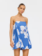 (Pre-Order) Kivari - Rowena Bubble Mini Dress (Blue) Kivari