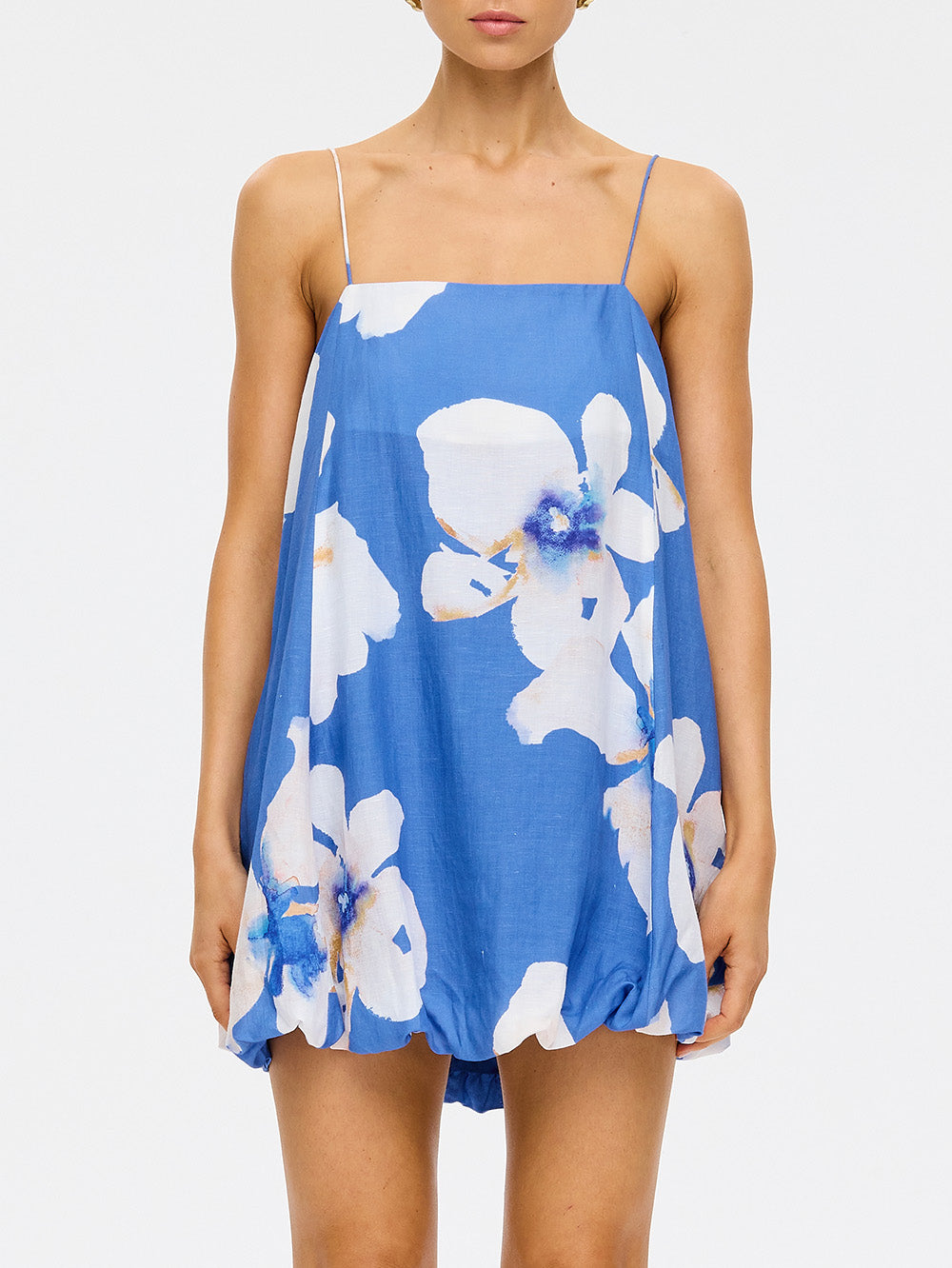 (Pre-Order) Kivari - Rowena Bubble Mini Dress (Blue) Kivari