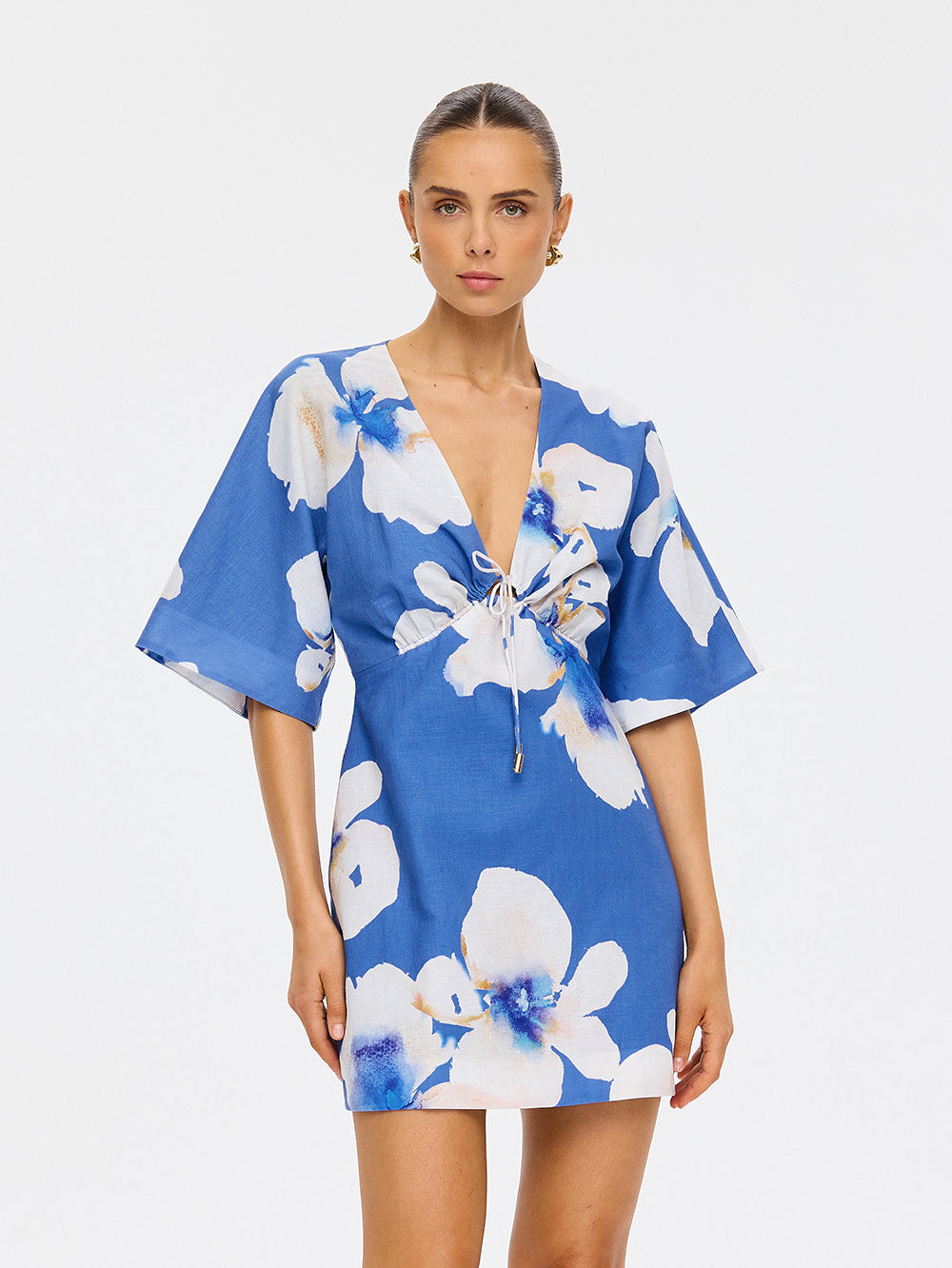 (Pre-Order) Kivari - Rowena Mini Dress (Blue) Kivari