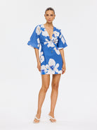 (Pre-Order) Kivari - Rowena Mini Dress (Blue) Kivari