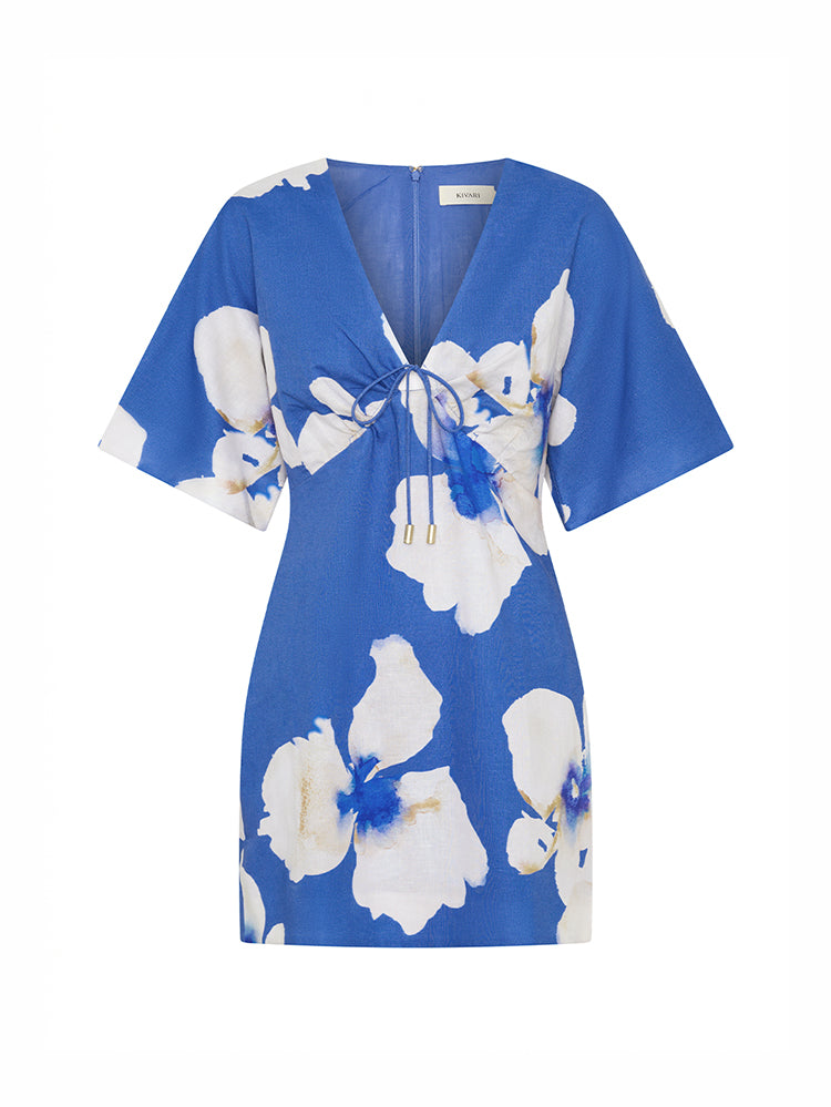 (Pre-Order) Kivari - Rowena Mini Dress (Blue) Kivari