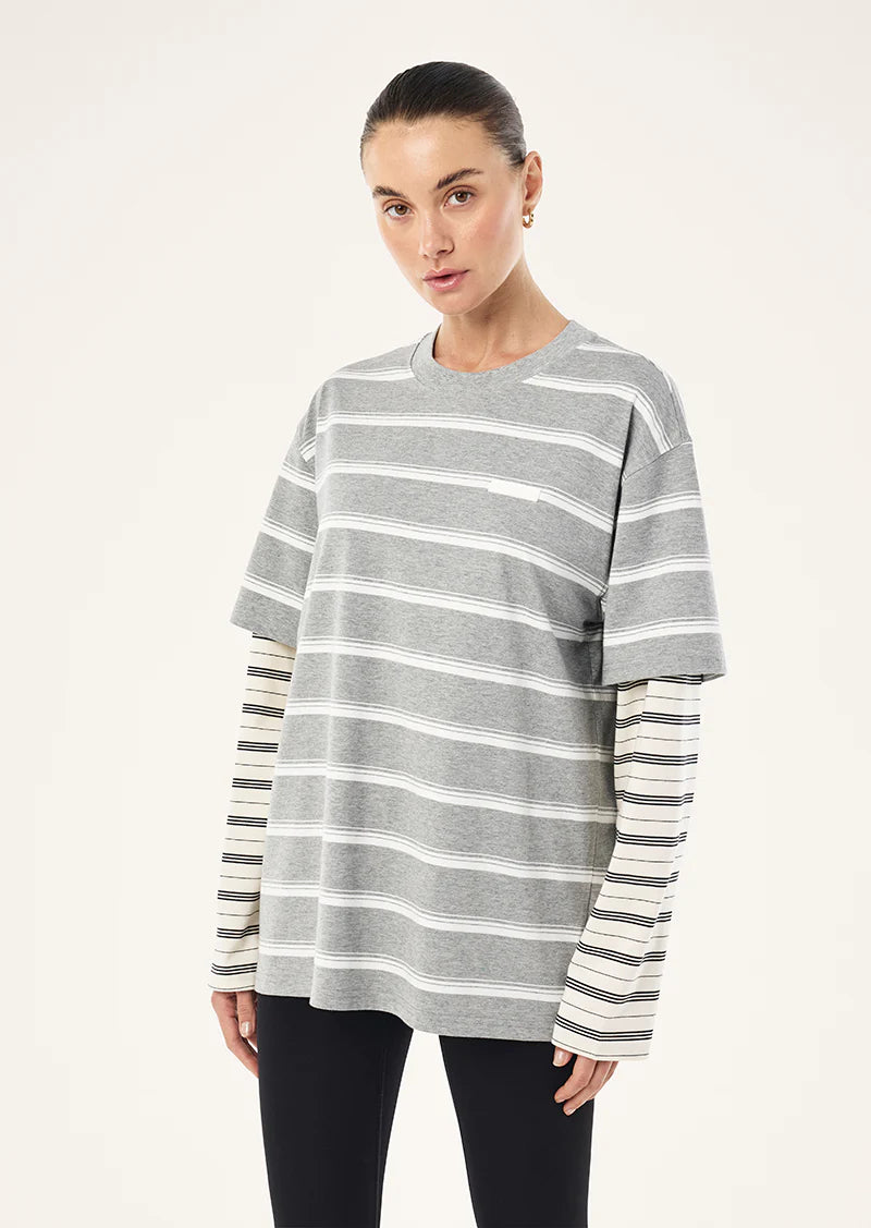 P.E Nation - Spark LS Tee (Mid Grey Marle) P.E Nation