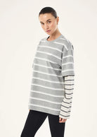 P.E Nation - Spark LS Tee (Mid Grey Marle) P.E Nation