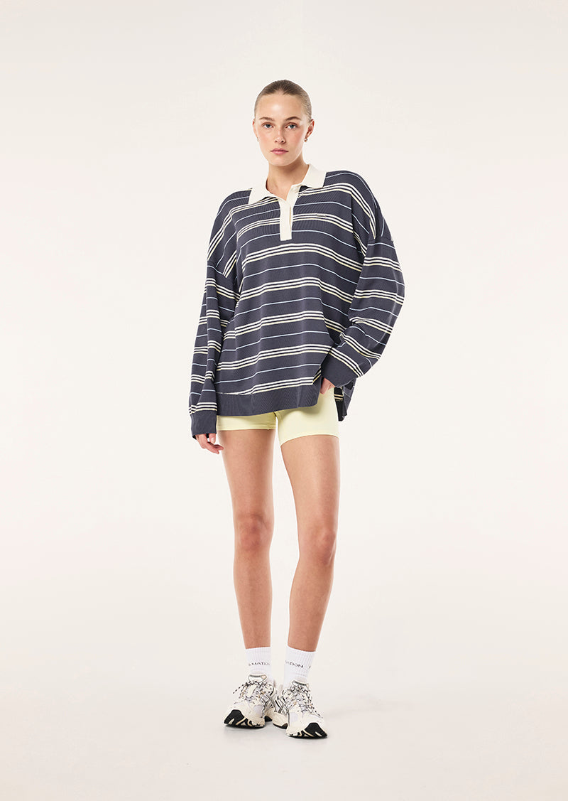 P.E Nation - Strata Rugby Knit (Marine Blue Stripe) P.E Nation