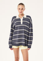 P.E Nation - Strata Rugby Knit (Marine Blue Stripe) P.E Nation