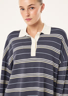 P.E Nation - Strata Rugby Knit (Marine Blue Stripe) P.E Nation