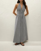Faithful The Brand - Lido Maxi Dress (Black Texture) Faithfull The Brand