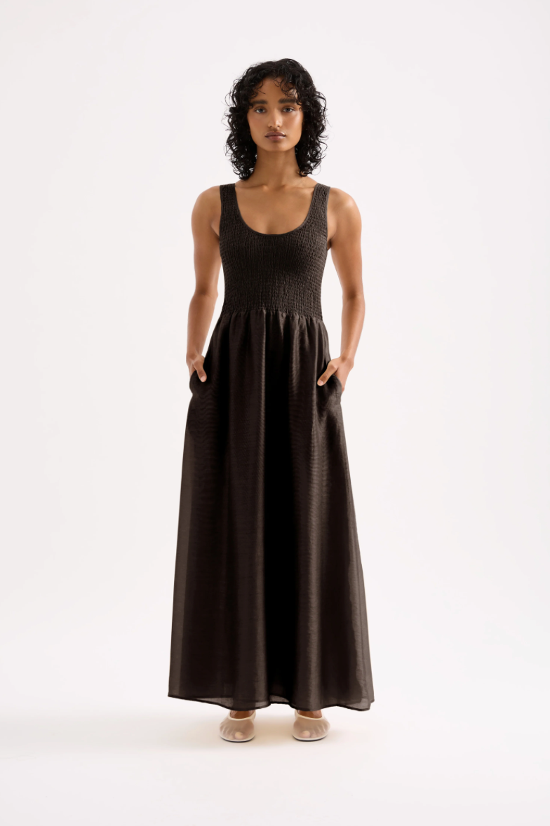 Nude Lucy - Kova Maxi Dress (Clove) Dear Blackbird Boutique Nude Lucy - Kova Maxi Dress (Clove) Dear Blackbird Boutique