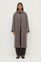 Assembly Label - Solana Wool Coat (Brown & Black Check) Assembly Label
