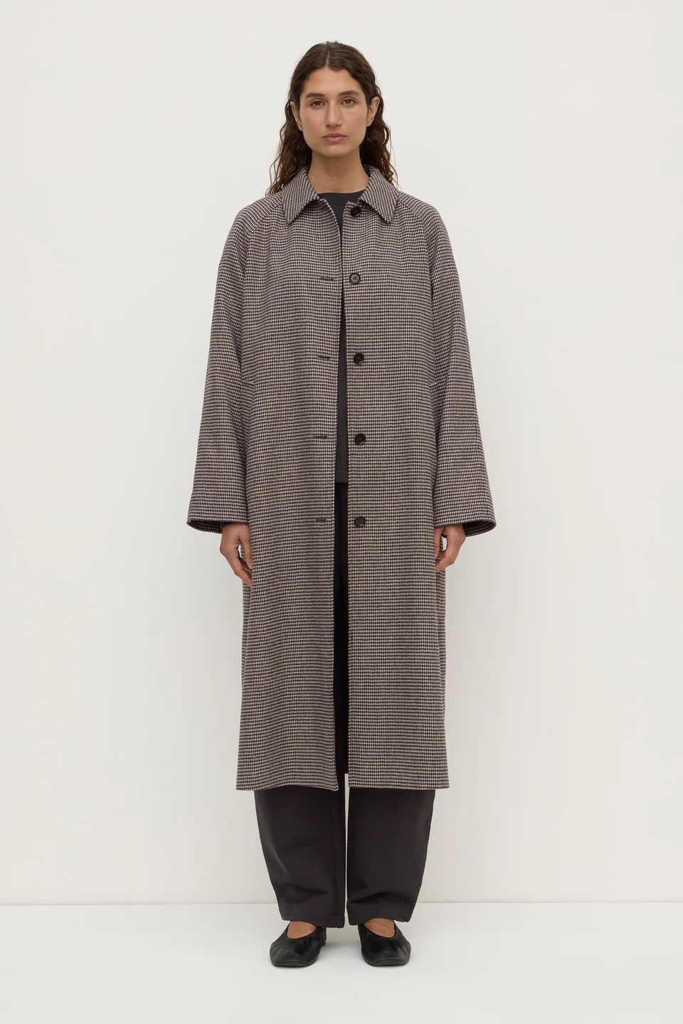 Assembly Label - Solana Wool Coat (Brown & Black Check) Assembly Label