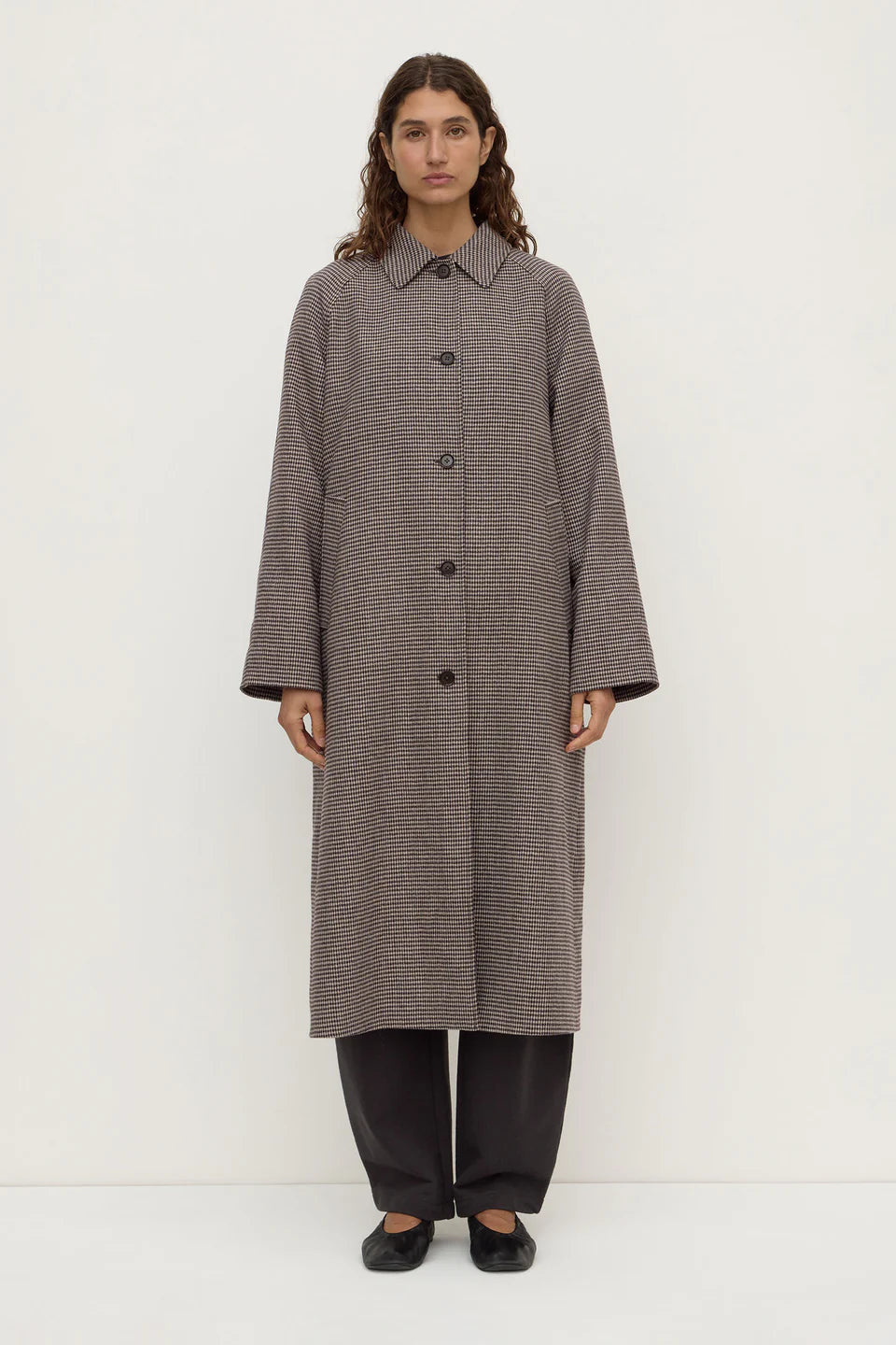 Assembly Label - Solana Wool Coat (Brown & Black Check) Assembly Label