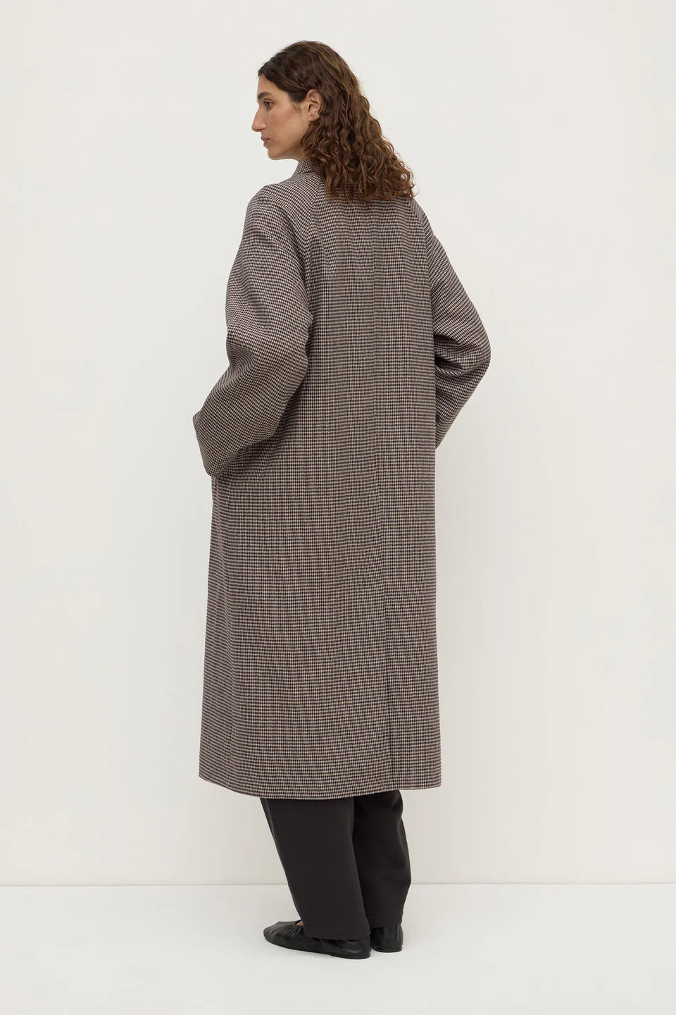 Assembly Label - Solana Wool Coat (Brown & Black Check) Assembly Label