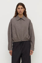 Assembly Label - Solana Wool Coat (Brown Black Chck) Assembly Label