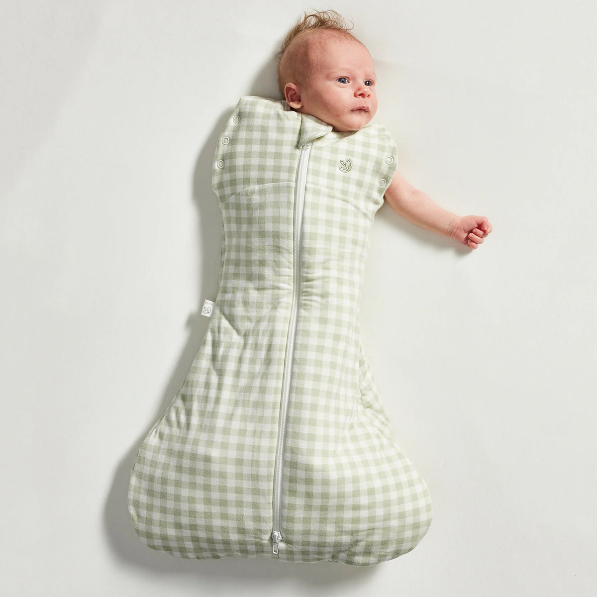 KYND Baby - Swaddle Sleeping Bag (Gumleaf Gingham) KYND Baby