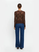 Kivari - Victoria Lace Top (Chocolate) Kivari
