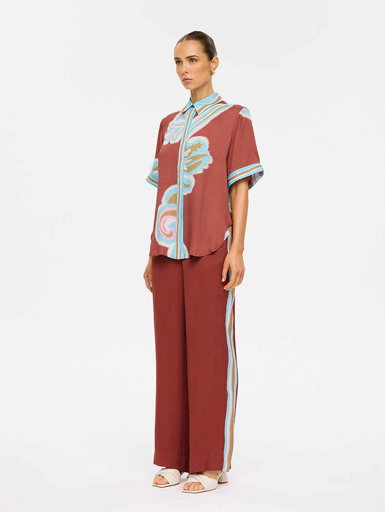 (Pre-Order) Kivari - Enzo Shirt (Maroon) Kivari