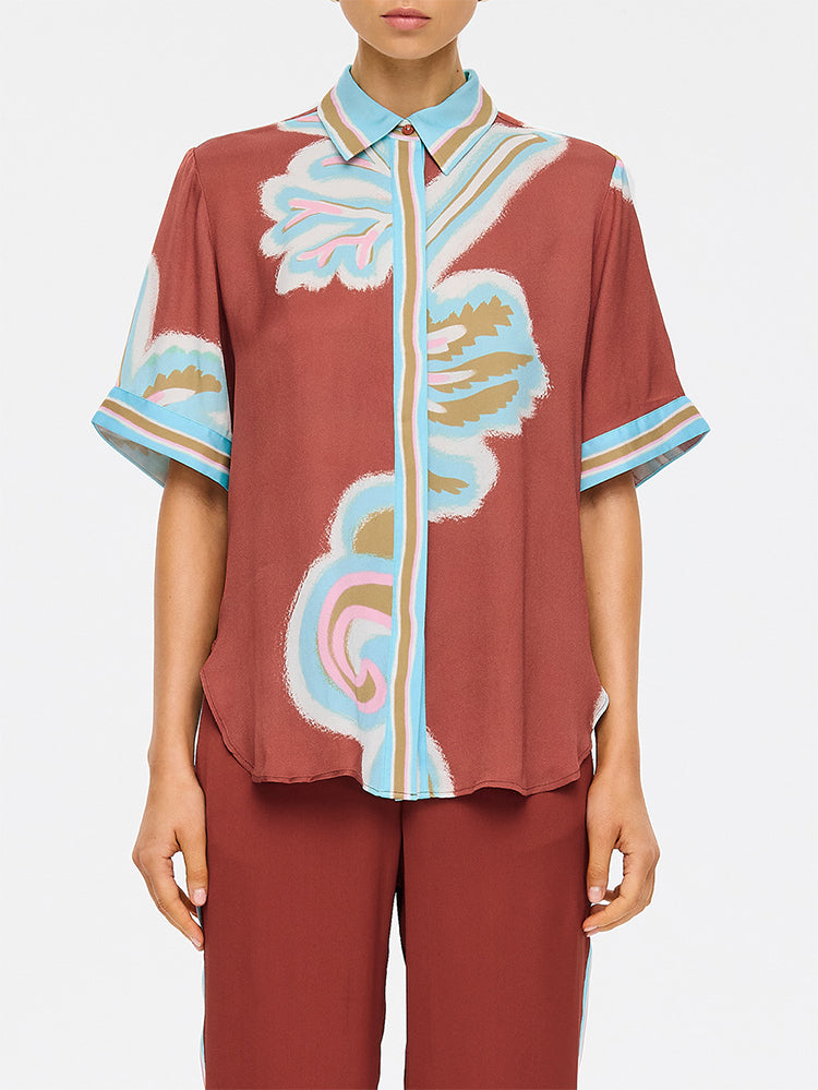 (Pre-Order) Kivari - Enzo Shirt (Maroon) Kivari