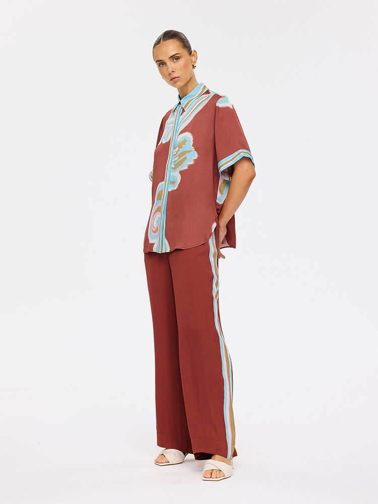 (Pre-Order) Kivari - Enzo Shirt (Maroon) Kivari