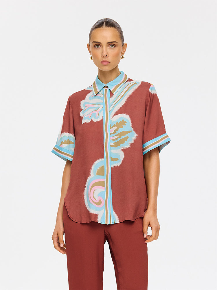 (Pre-Order) Kivari - Enzo Shirt (Maroon) Kivari