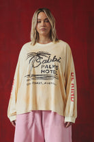 Sabbi - The Palms Hotel Long Sleeve Tee (Pastel Peach) Sabbi