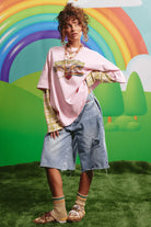Sabbi - The Sabbi Outlaw Tee (Pink/Green) Sabbi