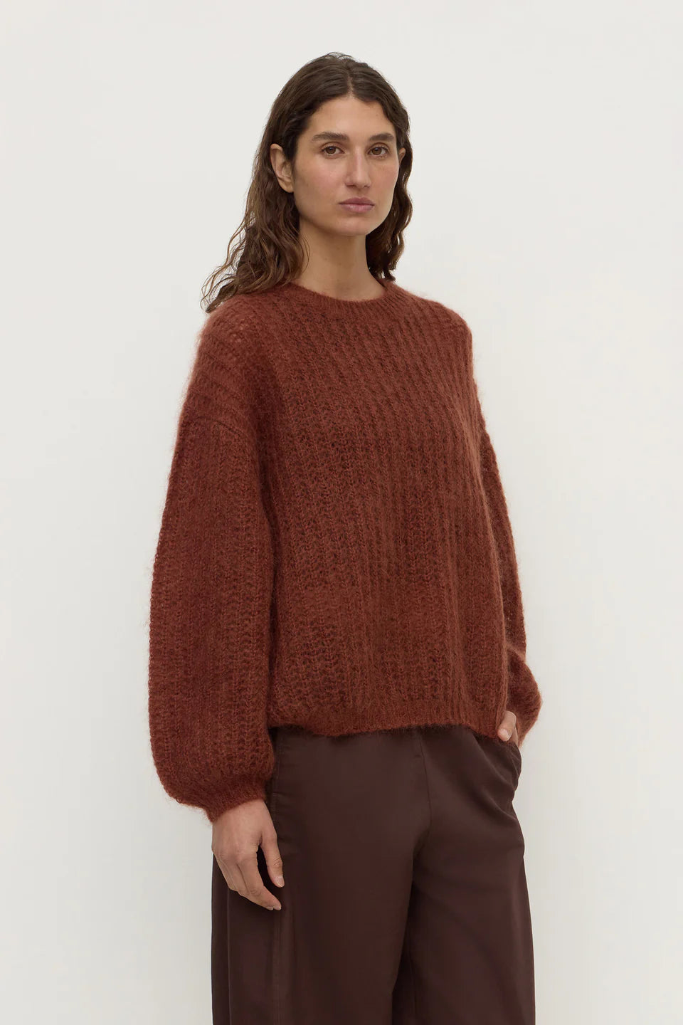 Assembly Label - Tulsa Mohair Knit (Burnt Amber) Assembly Label