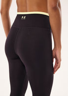 P.E Nation - Vita Full Length Leggings (Black Bean/Soft Yellow) P.E Nation