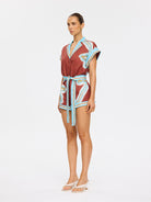 (Pre-Order) Kivari - Enzo Playsuit (Maroon) Kivari