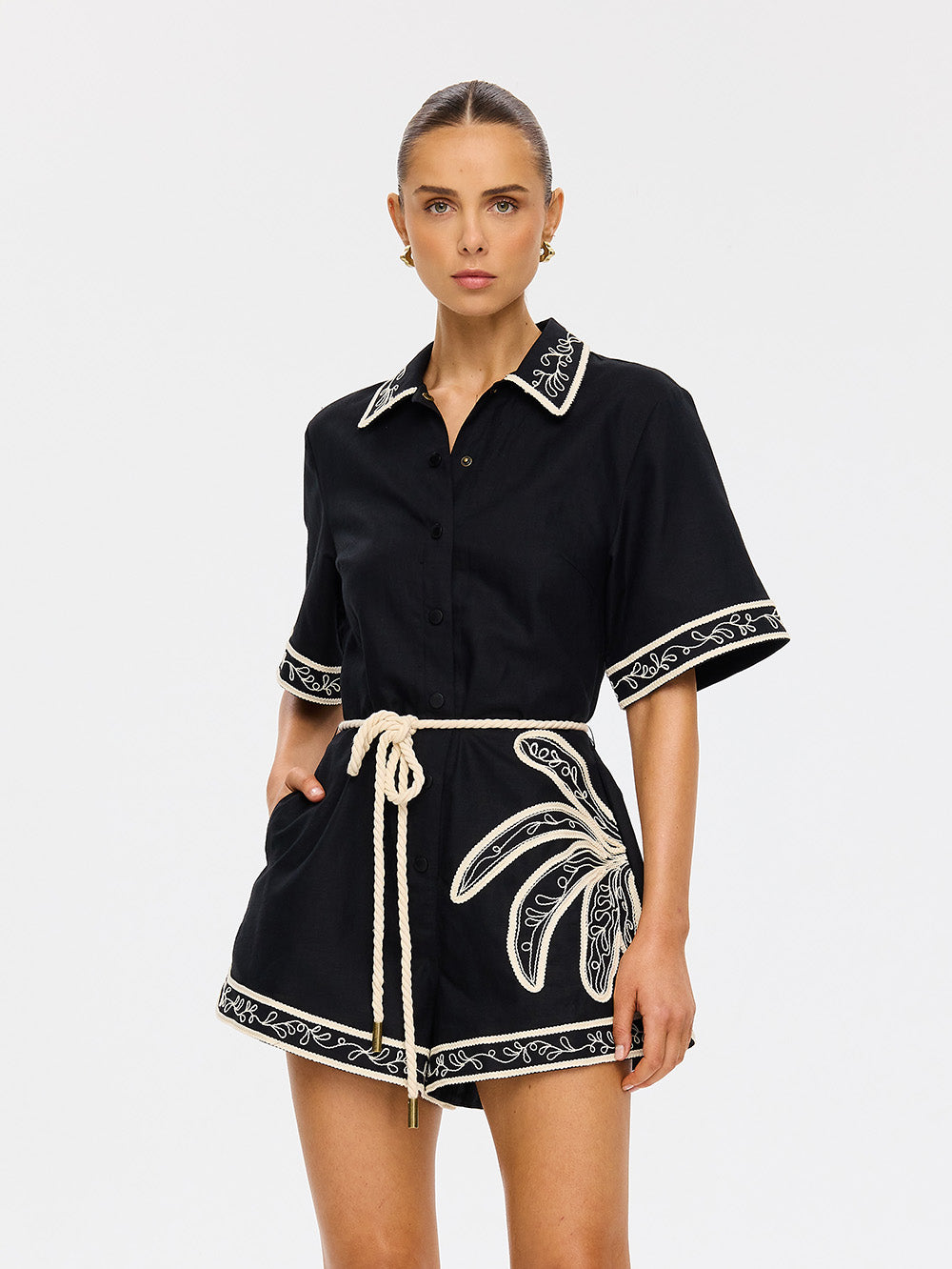 Kivari - Zaria Playsuit (Black) Kivari