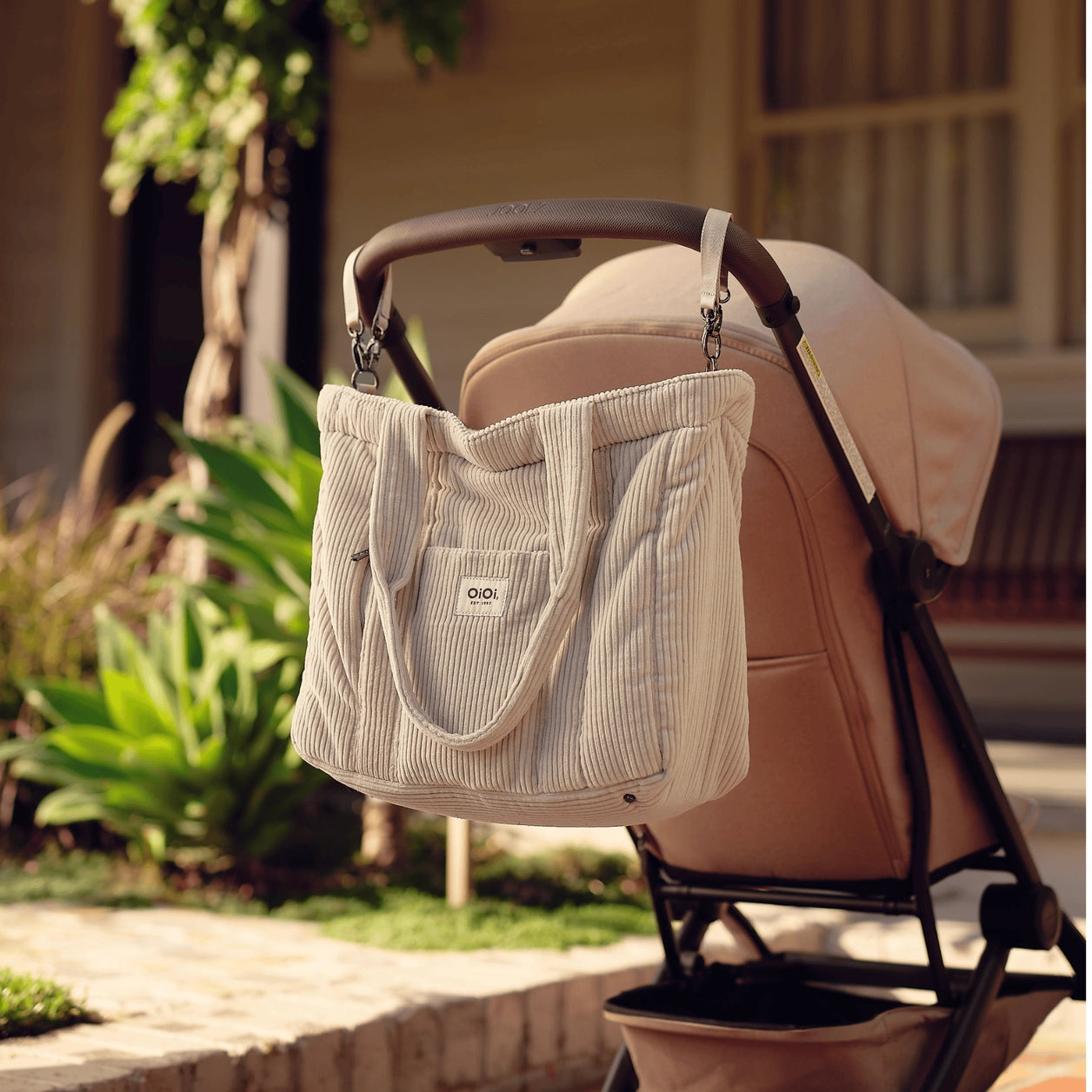 OiOi - Everyday Tote (Cream Corduroy) OiOi