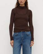 Assemebly Label - Nora Merino Wool Layered Turtleneck (Ganache) Assembly Label