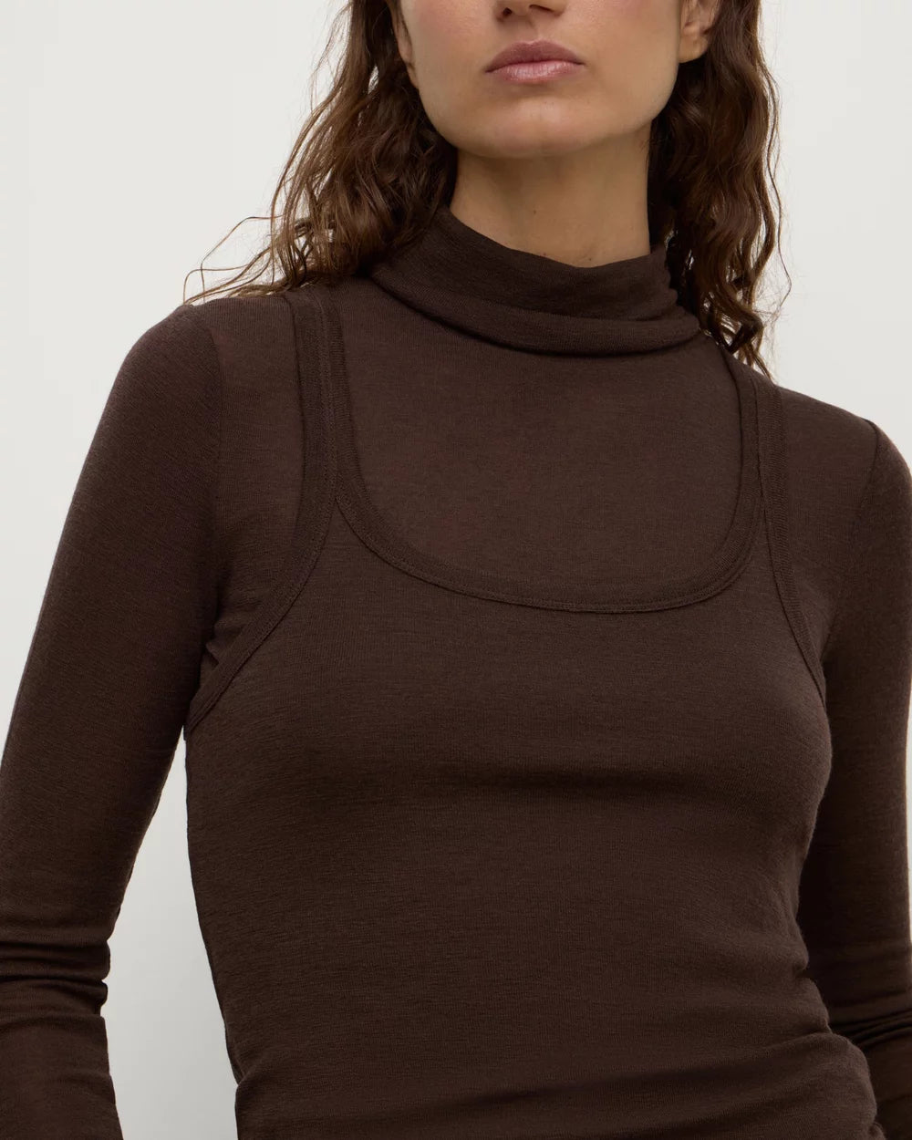 Assemebly Label - Nora Merino Wool Layered Turtleneck (Ganache) Assembly Label