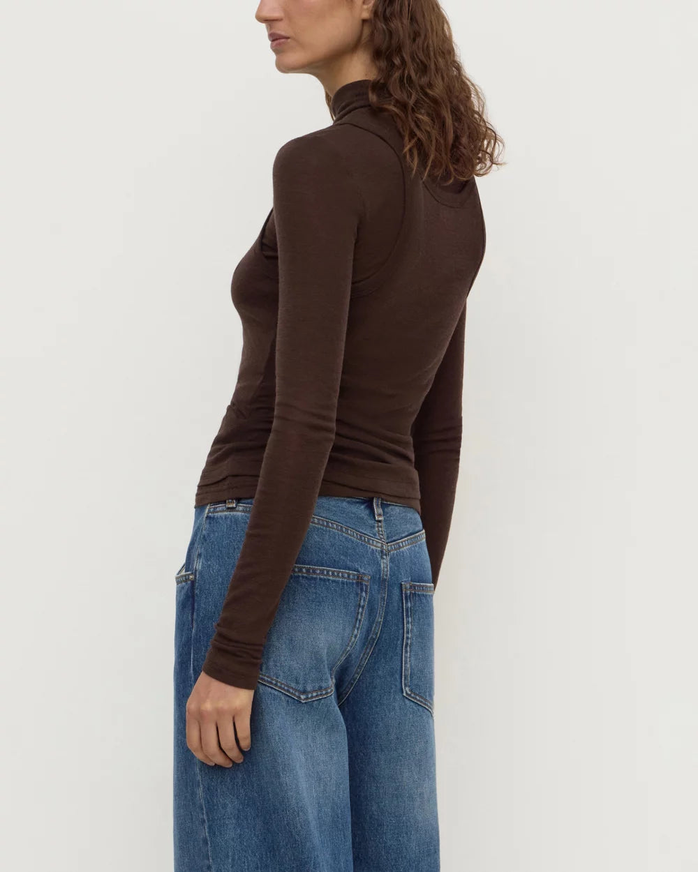 Assemebly Label - Nora Merino Wool Layered Turtleneck (Ganache) Assembly Label