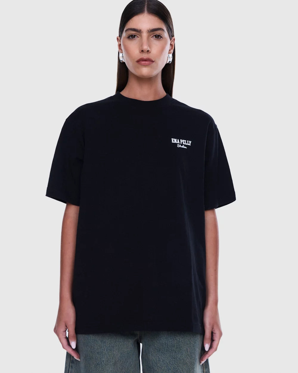 Ena Pelly - Ivy Relaxed Tee (Black) Ena Pelly