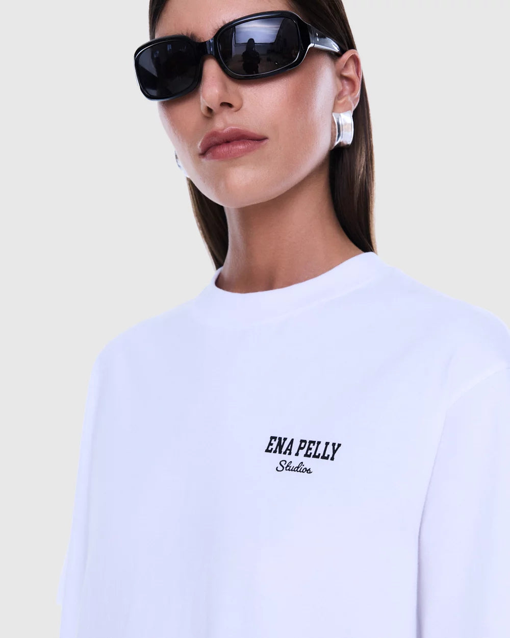Ena Pelly - Ivy Relaxed Tee (White) Ena Pelly