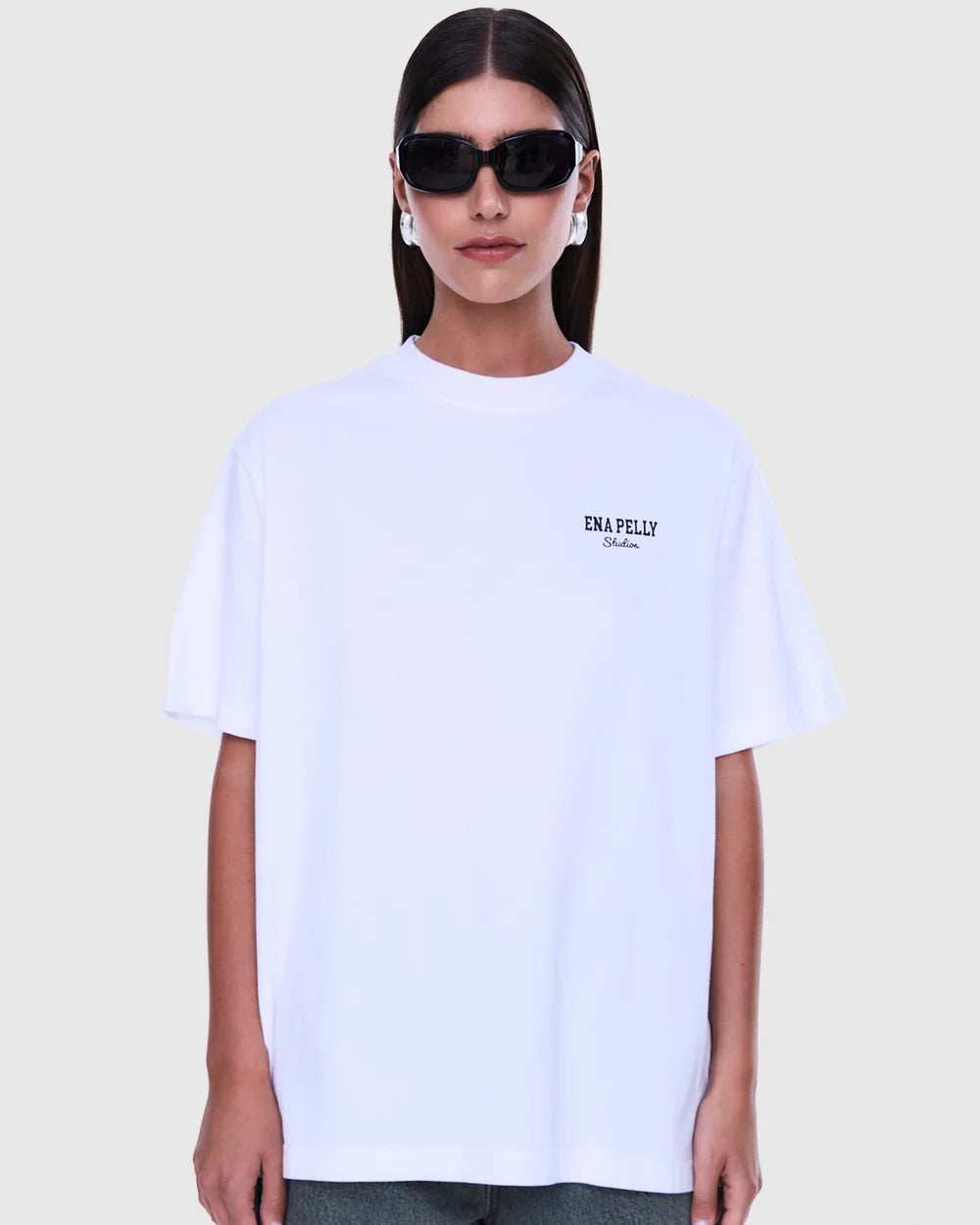 Ena Pelly - Ivy Relaxed Tee (White) Ena Pelly