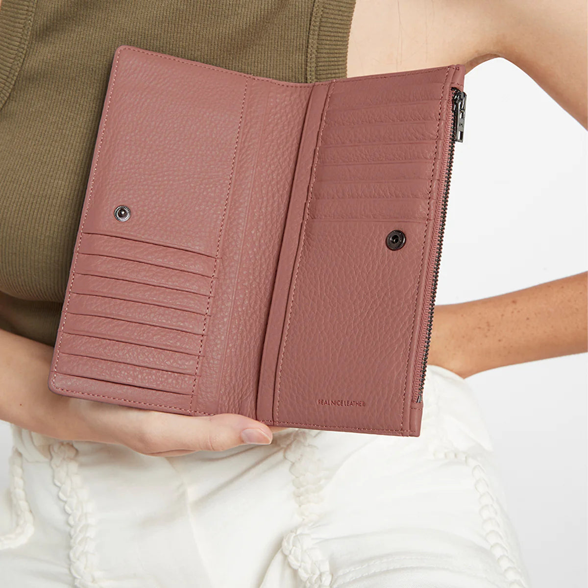 Status Anxiety Old Flame Wallet - Dusty Rose Status Anxiety