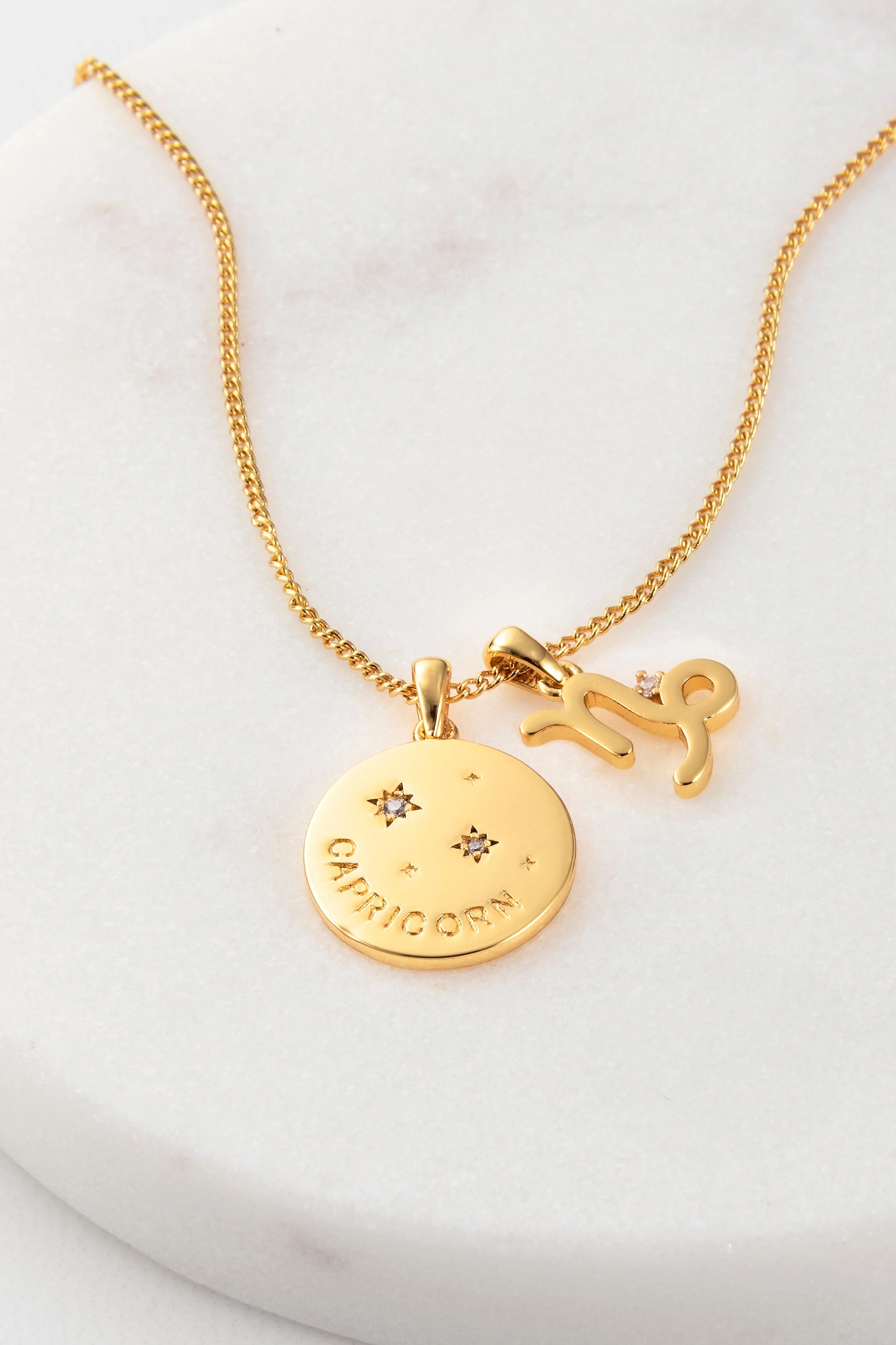 Zafino Zodiac Necklace Capricorn Dear Blackbird Boutique